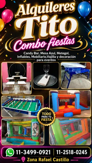 Alquiler de juegos en Rafael Castillo
