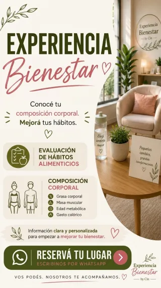 Experiencia Bienestar - conocé tu composición corporal